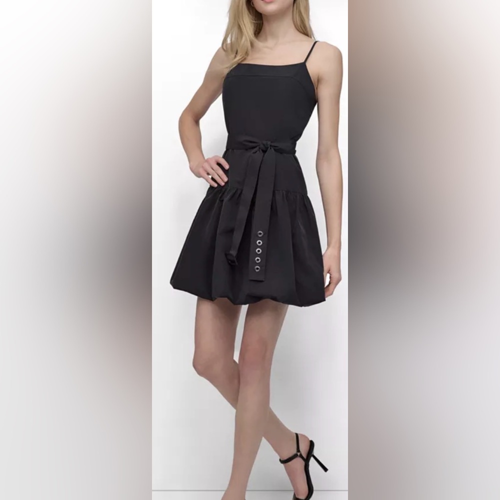 DKNY Strappy Mini Dress balloon bottom size 8